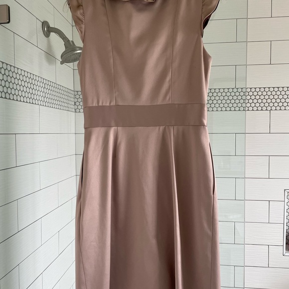 Max and Cleo dress. Champagne color with chocolate. - Picture 4 of 6